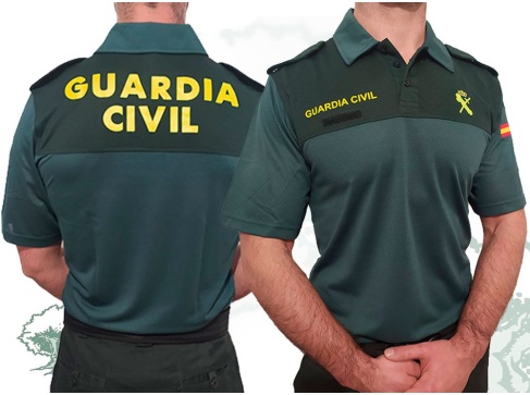 Polo Guardia Civil manga corta bicolor