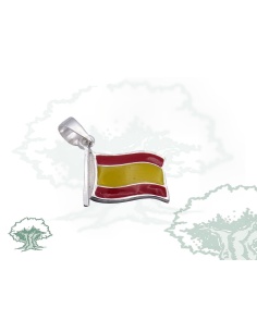 Colgante bandera España de plata