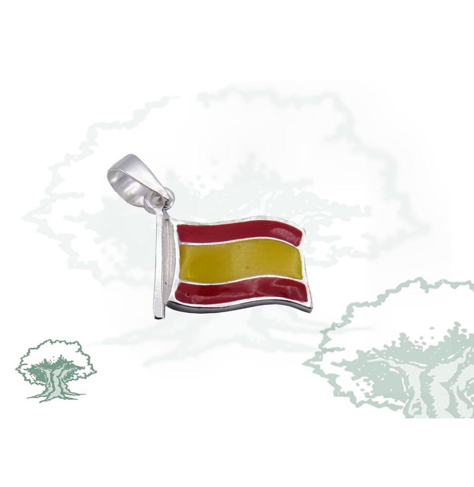 Colgante de plata bandera de España