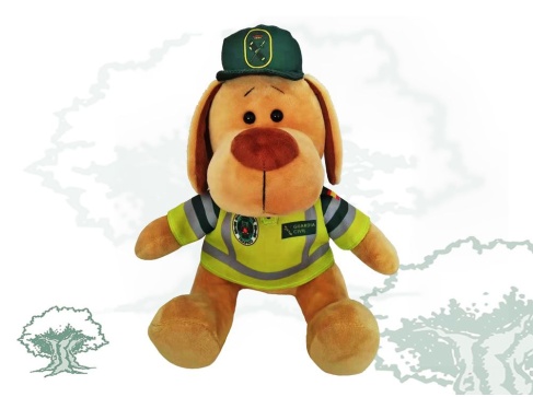 Peluche perro Guardia Civil de Tráfico