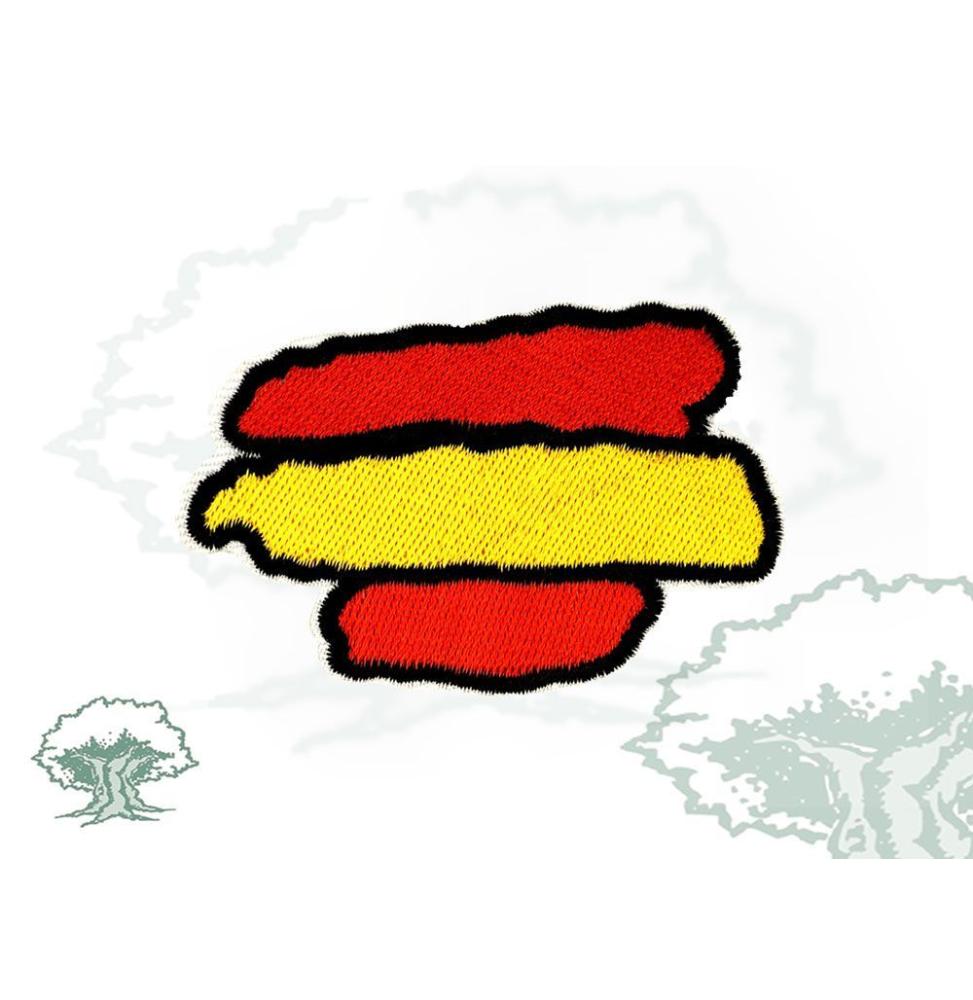 Parche bandera de España con trazos mediano