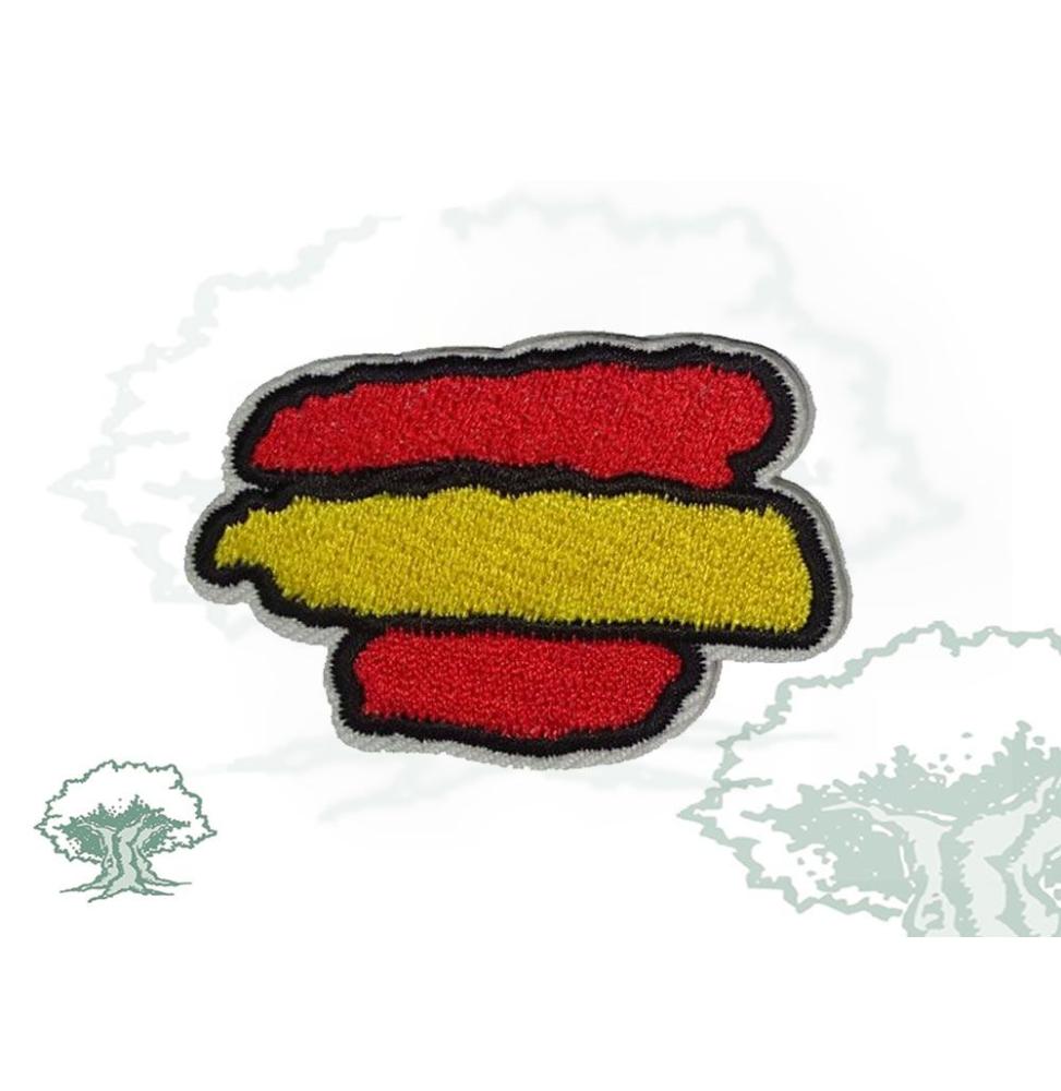 Parche bandera de España con trazos pequeño