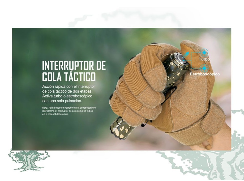 Linterna Olight Warrior 3 de 2300 lúmenes