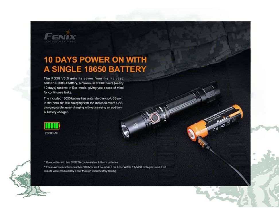 Linterna Fenix PD35 V3.0 de 1700 lúmenes