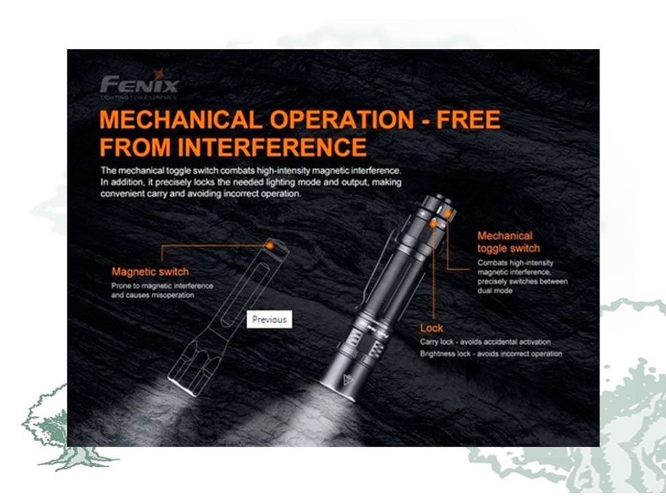 Linterna Fenix PD36 TAC de 3000 lumenes