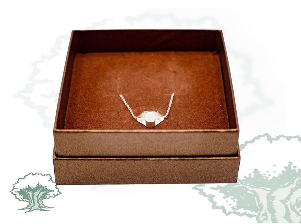 Cadena con tricornio plata