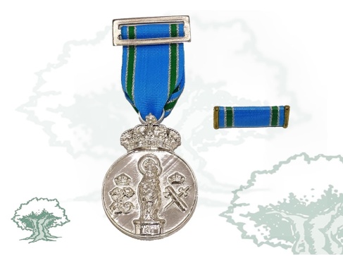 Medalla Centenario de la Virgen del Pilar bañada en plata