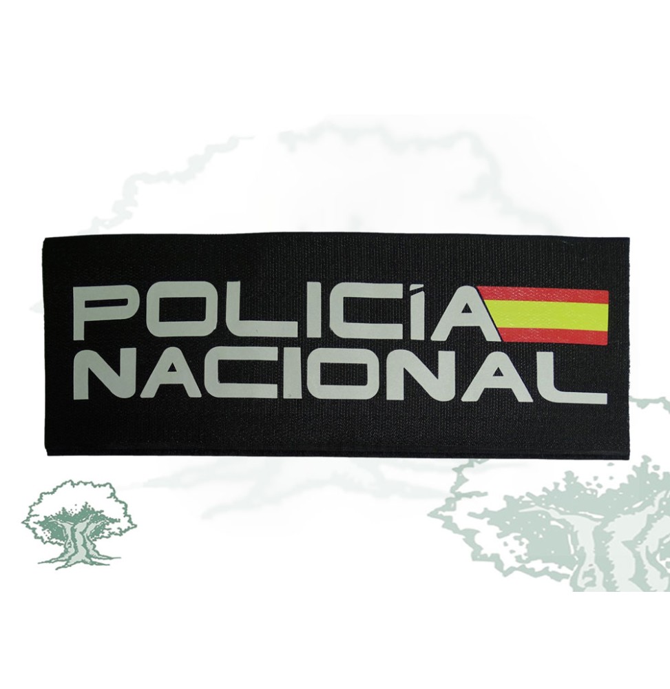LOGO REFLECTANTE POLICÍA NACIONAL 20X7 CM