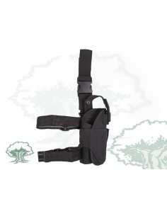 Plataforma pernera con porta cargador