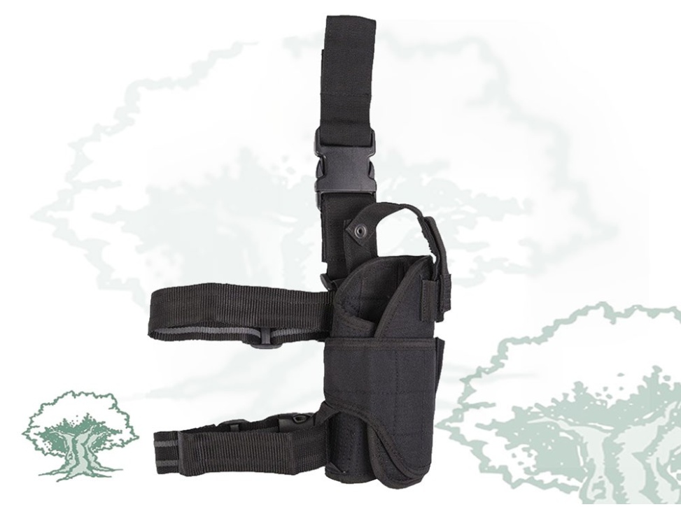 Plataforma pernera con porta cargador