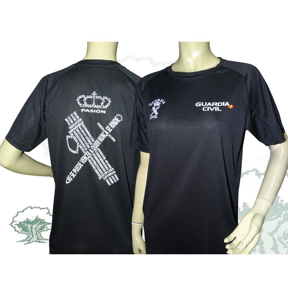 Camiseta técnica Guardia Civil emblema con texto