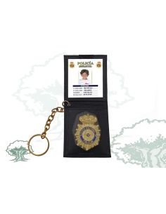 Llavero placa y carnet Policía Nacional infantil