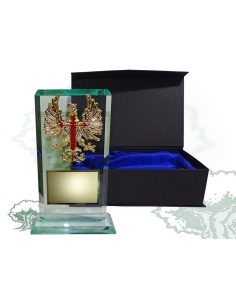 Placa Ejército de cristal biselado