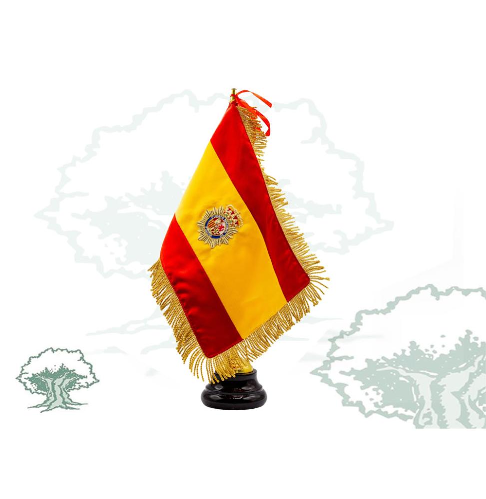 Bandera de España de sobremesa Policía Nacional