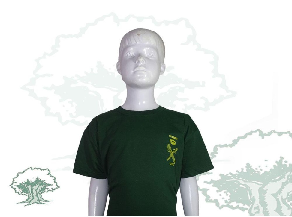 Camiseta Guardia Civil verde de niño