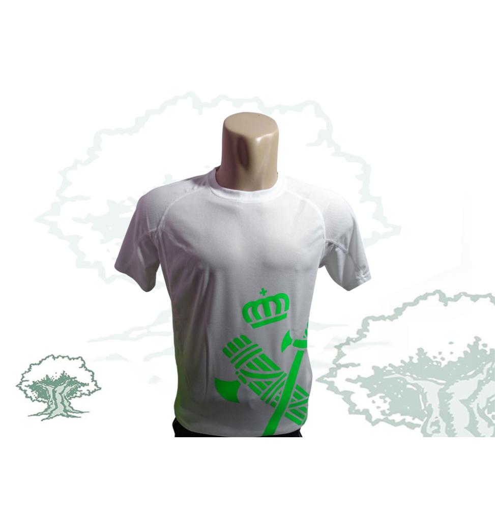 pintar Nacarado Dictado Camiseta técnica Guardia Civil blanca