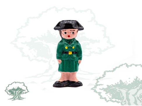 Figura Guardia Civil de barro mujer