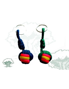 Llavero bola paracord con nudo