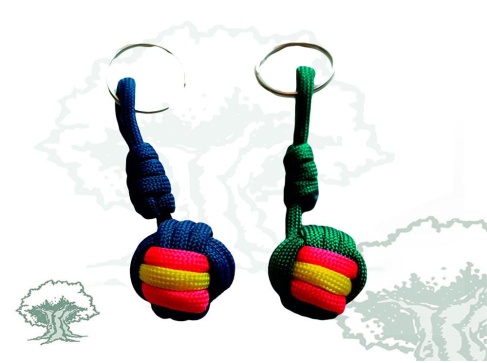 Llavero bola paracord con nudo