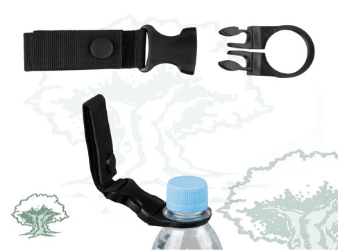 Mosquetón porta botellas MFH