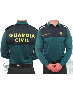 Polo Guardia Civil tejido grueso de manga larga