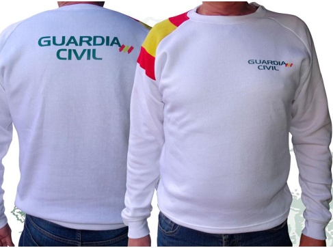 Sudadera Guardia Civil con bandera de España