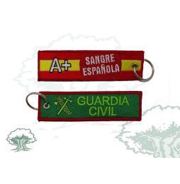 Pulsera y llavero, Guardia Civil de tela elástica para hombre y mujer,  conjunto cuerpo de la guardia civil. 