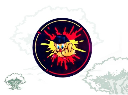 Pegatina Piolín con tricornio