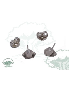 Pendientes tricornio de plata