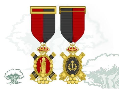 Medalla conmemorativa V Centenario de Santa Bárbara miniatura