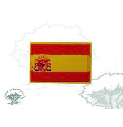 Parche bandera España con escudo constitucional 5,5x3,7 cm.