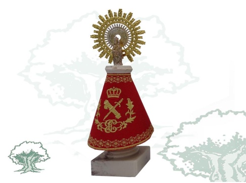 Figura Virgen del Pilar Guardia Civil mediana varios colores Figura Virgen del Pilar Guardia Civil mediana varios colores