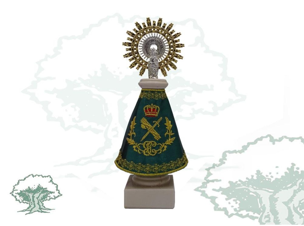 Figura Virgen del Pilar Guardia Civil raso grande