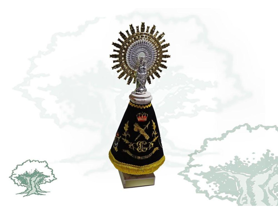 Figura Virgen del Pilar GRS Guardia Civil mediana