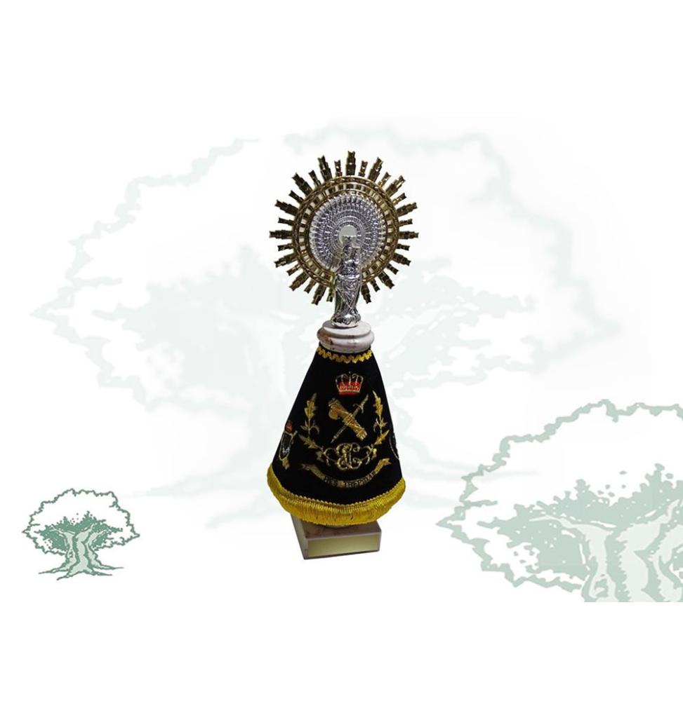 Figura Virgen del Pilar mediana con manto GRS de la Guardia Civil