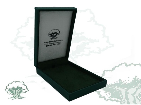Estuche terciopelo verde