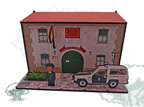 Caja de madera Casa Cuartel de la Guardia Civil