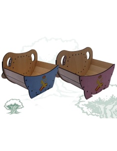 Cesta bebé Guardia Civil de madera