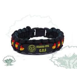 Pulsera GRS de la Guardia Civil de paracord