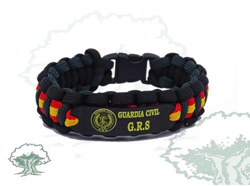 Pulsera GRS de la Guardia Civil de paracord