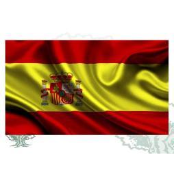 Bandera de España de interior raso