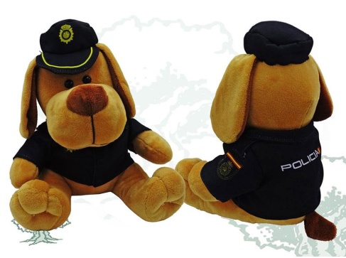Peluche perro Policía Nacional
