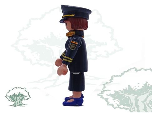 Muñeco articulado Policía Nacional mujer traje diario