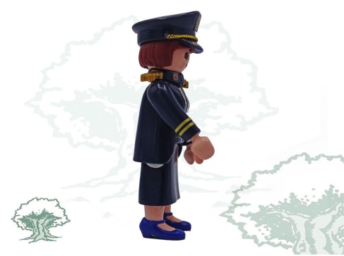 Muñeco articulado Policía Nacional mujer traje diario