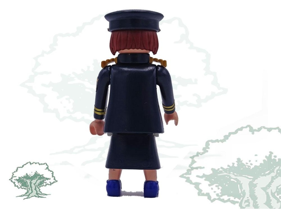 Muñeco articulado Policía Nacional mujer traje diario