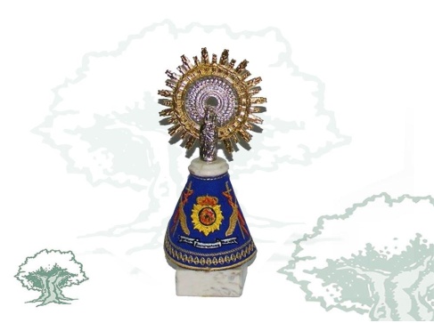 Figura Virgen del Pilar Policía Nacional pequeña Figura Virgen del Pilar Policía Nacional pequeña