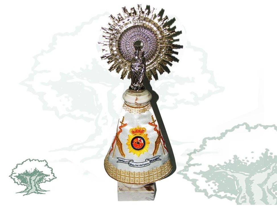 Figura Virgen del Pilar Policía Nacional grande