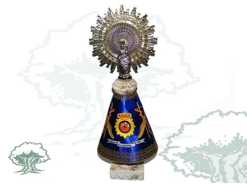 Figura Virgen del Pilar Policía Nacional grande