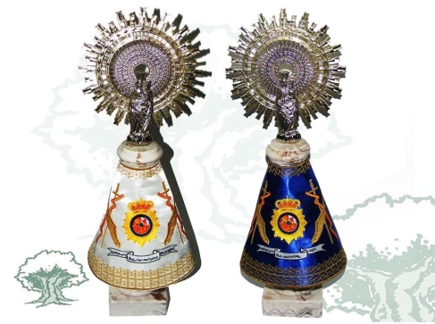 Figura Virgen del Pilar Policía Nacional grande