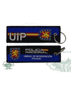 Llavero UIP Policía Nacional bordado
